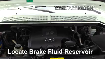 2007 Infiniti QX56 5.6L V8 Brake Fluid Check Fluid Level